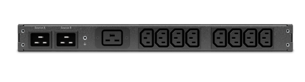 APC ATS Switch, 1RU Rackmount, 16 Amp, IEC C19/C20 Input / Output - Image 2